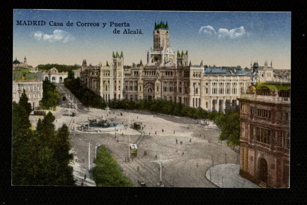 Miniatura de Casa de Correos y Puerta de Alcalá