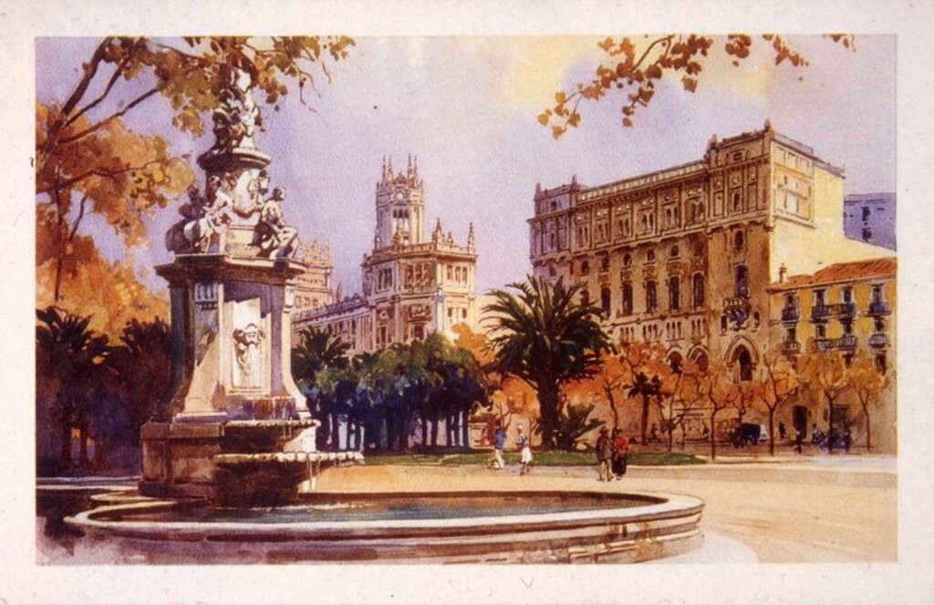 Miniatura de Fuente de Apolo en el Paseo del Prado