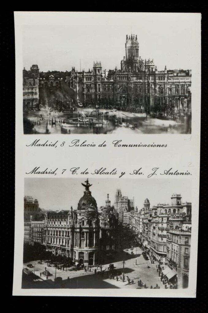 Miniatura de Palacio de Comunicaciones. Calle de Alcalá y Avenida de José Antonio