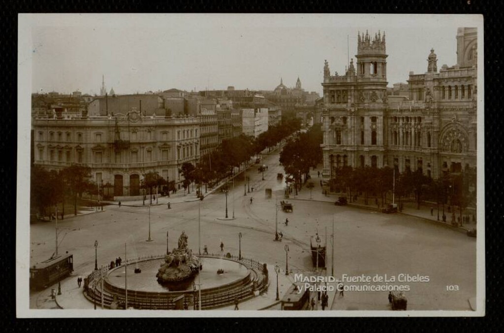 Miniatura de Fuente de Cibeles y Palacio de Comunicaciones