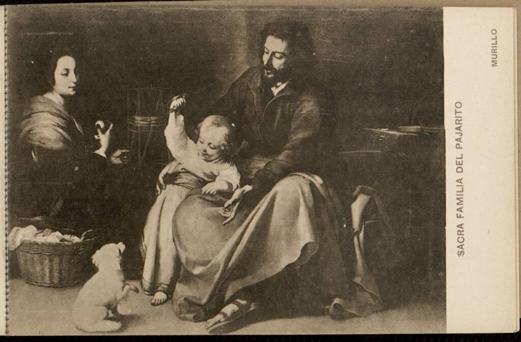 Miniatura de Sacra familia del pajarito
