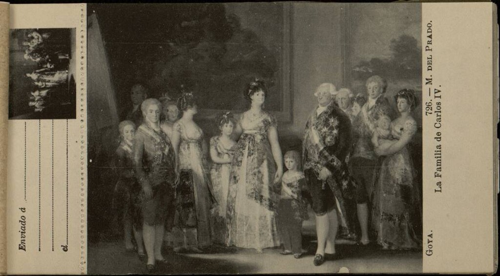 Miniatura de Goya. La familia de Carlos IV