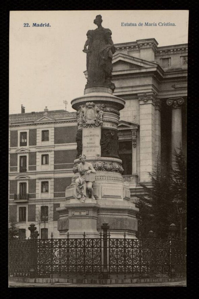Miniatura de Estatua de María Cristina