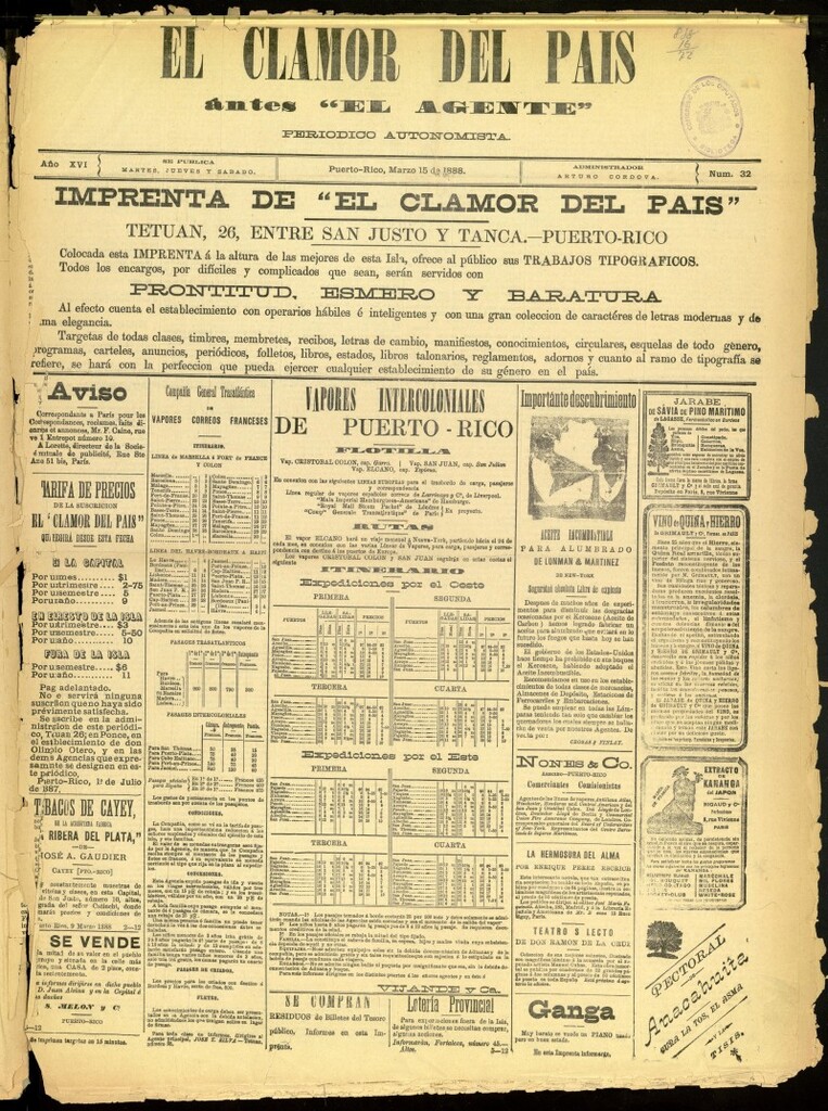 Miniatura de El Clamor del País