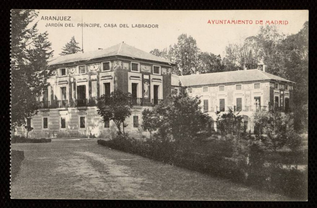 Miniatura de Aranjuez. Jardín del principe, casa del labrador