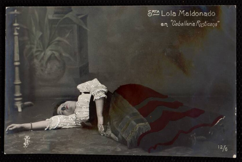 Miniatura de Lola Maldonado representando Caballería Rusticana