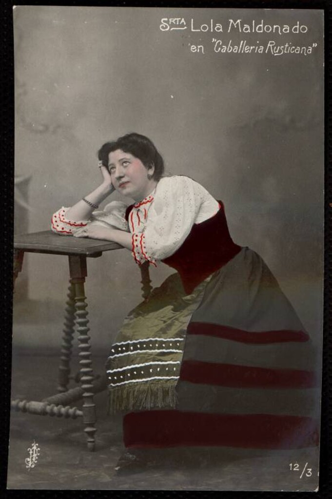 Miniatura de Lola Maldonado representando Caballería Rusticana