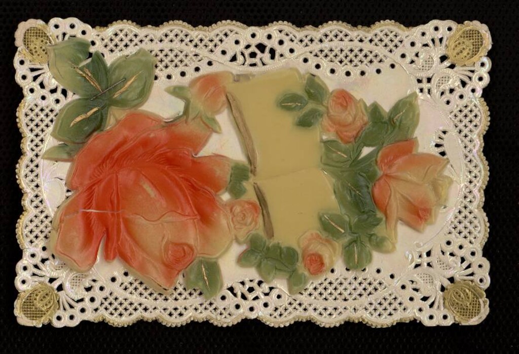 Miniatura de Rosas y libro abierto