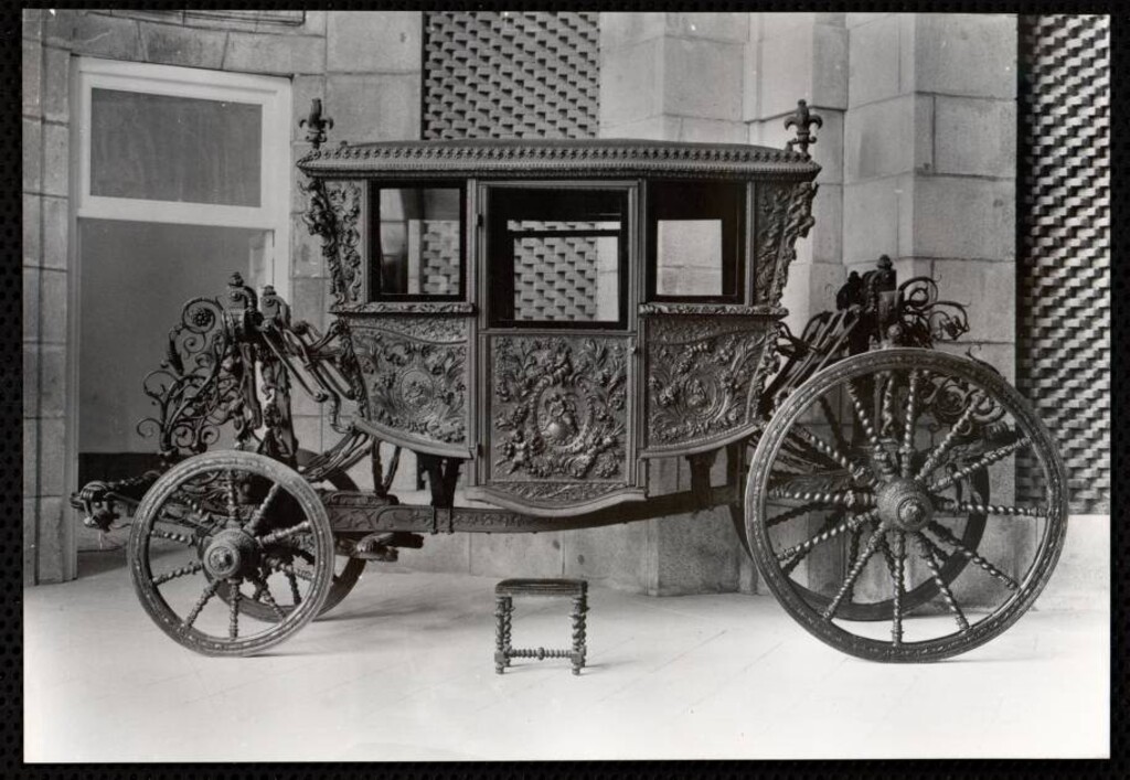 Miniatura de Carroza de luto del siglo XVII