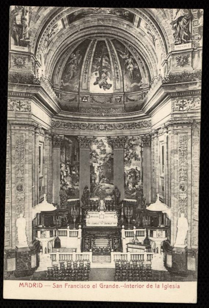 Miniatura de San Francisco el Grande. Interior de la iglesia