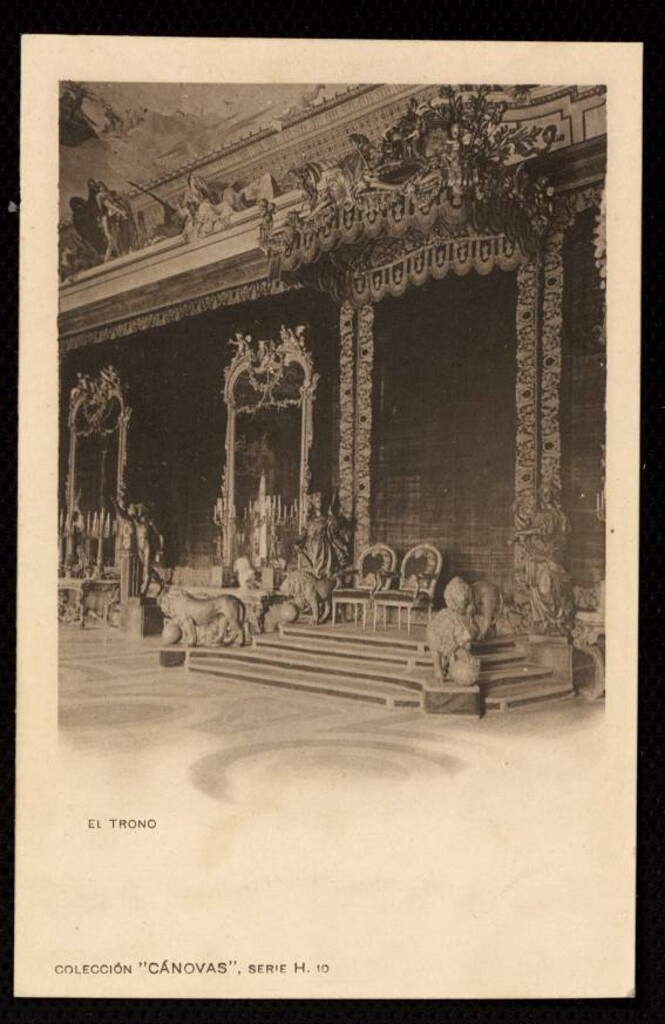 Miniatura de Salón del trono en el Palacio Real