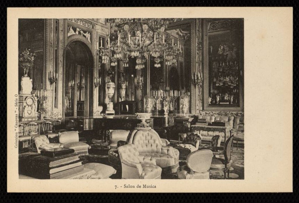 Miniatura de Salón de Música en el Palacio Real