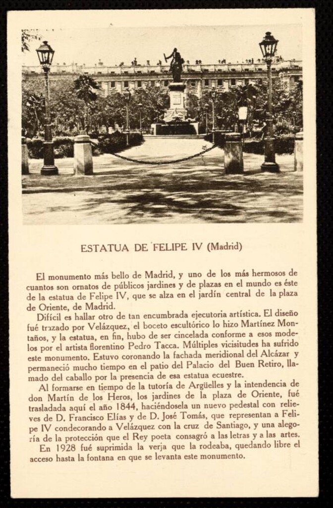 Miniatura de Estatua de Felipe IV