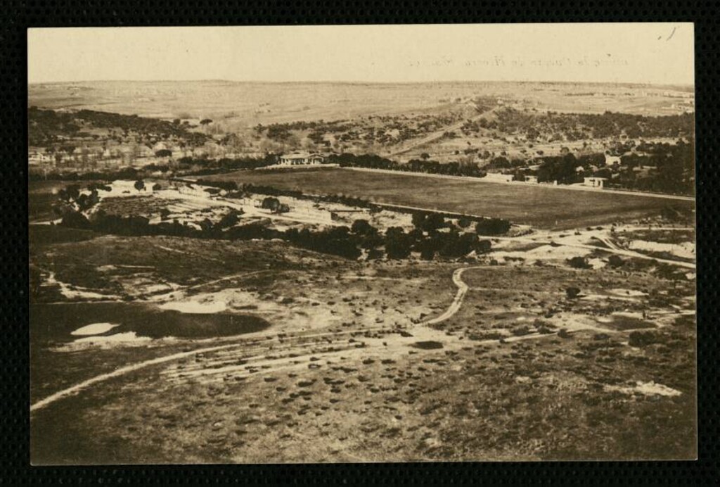 Miniatura de Club de Puerta de Hierro. Vista general del Campo de Polo