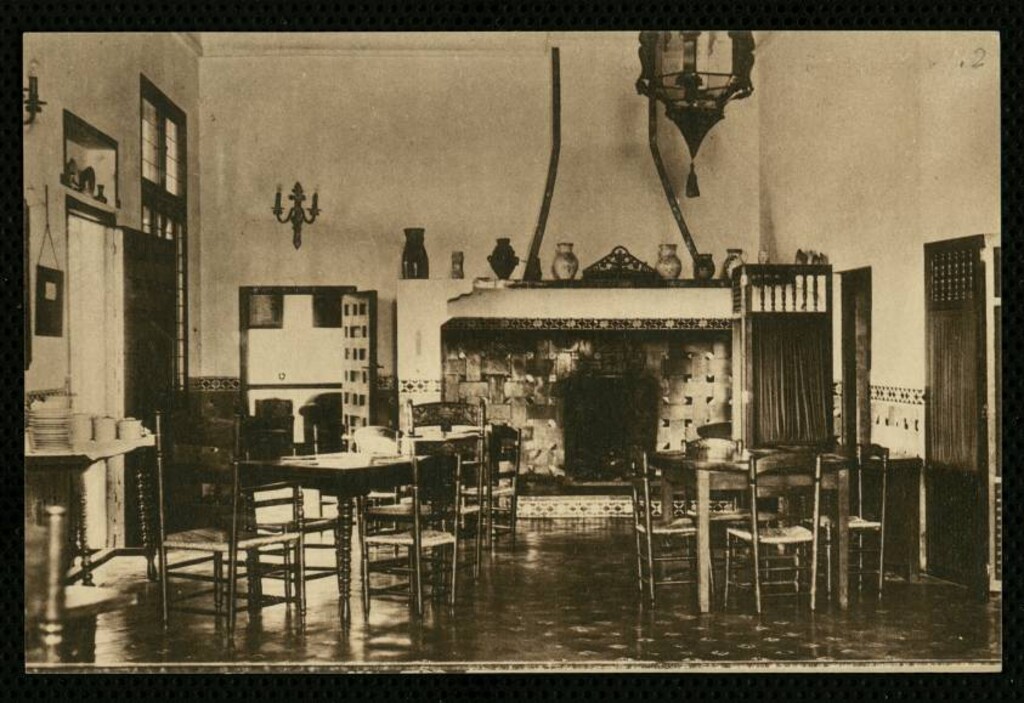 Miniatura de Club de Puerta de Hierro. Comedor