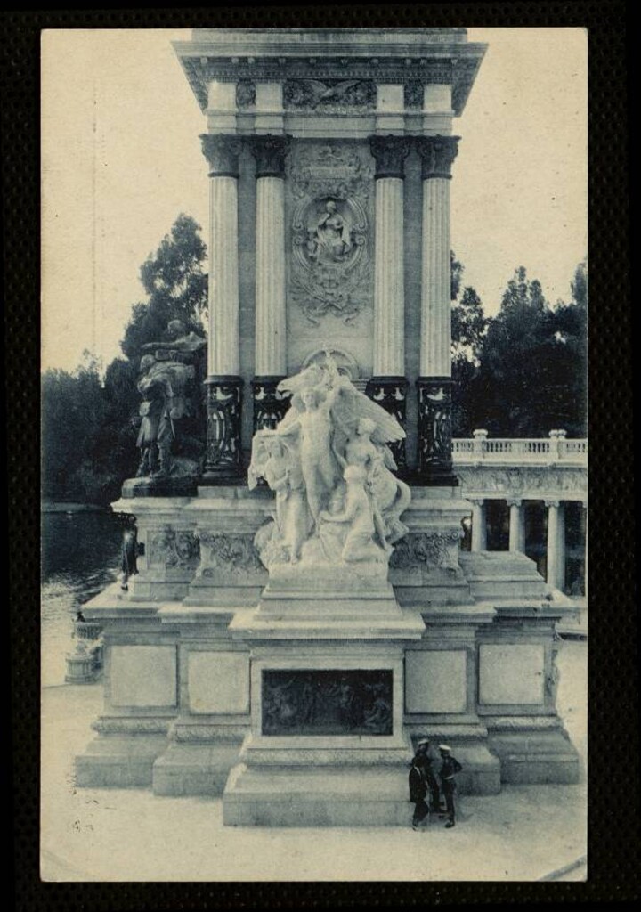 Miniatura de Monumento a Alfonso XII en el Retiro. Vista parcial