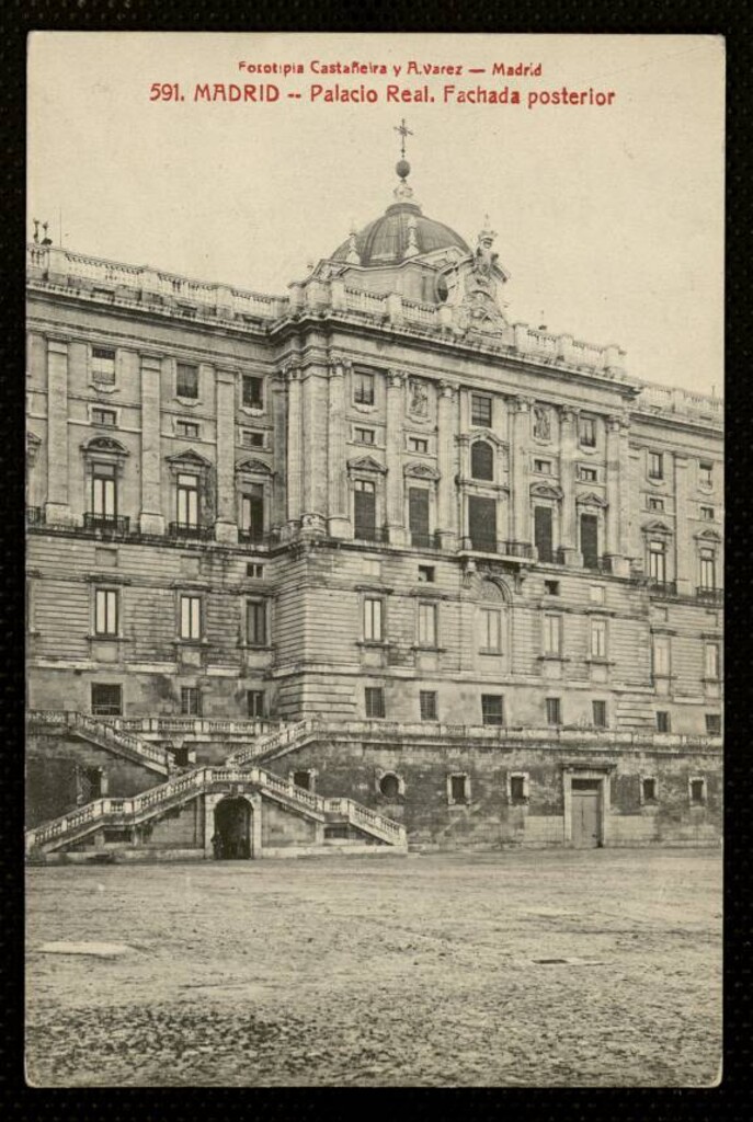 Miniatura de Palacio Real. Fachada posterior