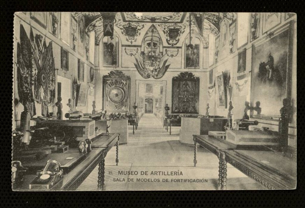 Miniatura de Museo de Artillería. Sala de modelos de fortificacion