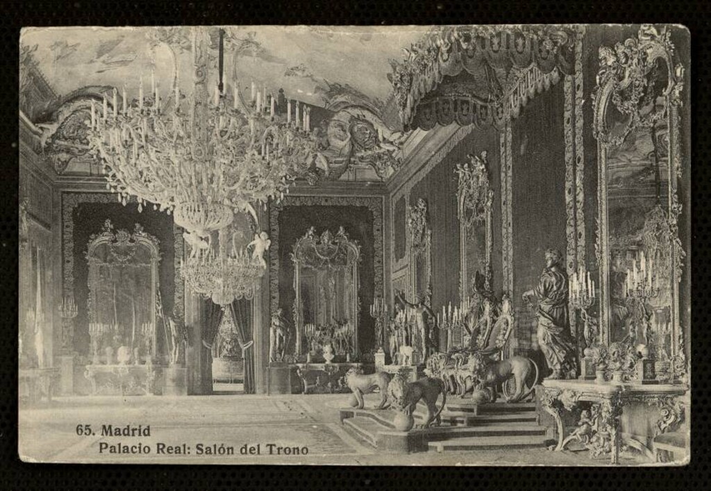 Miniatura de Salón del Trono del Palacio Real