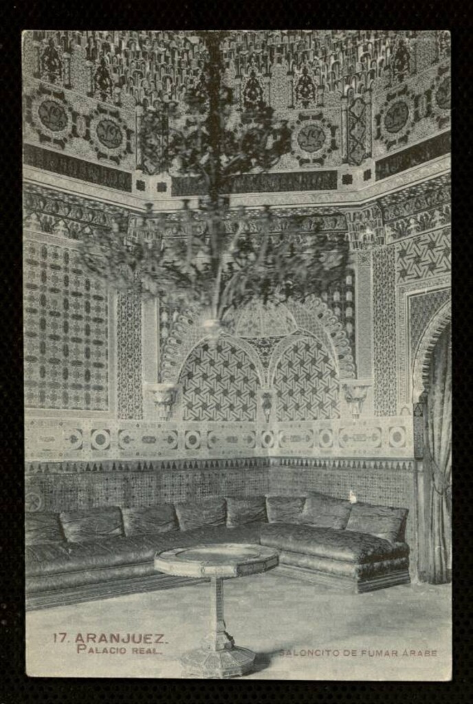 Miniatura de Saloncito de fumar árabe en el Palacio de Aranjuez