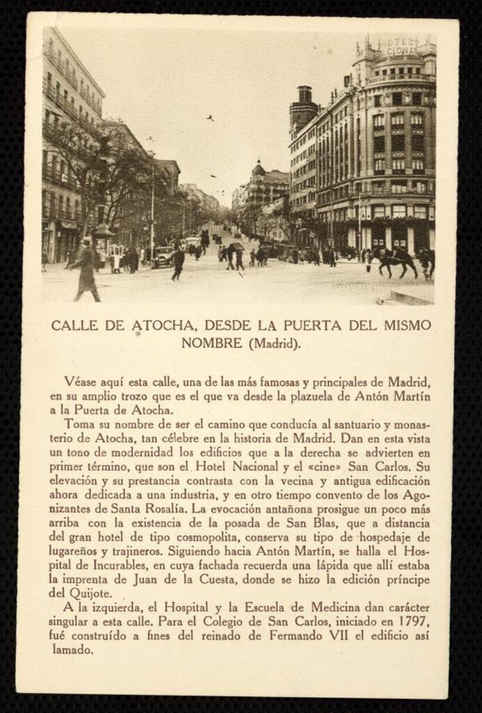 Miniatura de Calle de Atocha desde la Puerta del mismo nombre