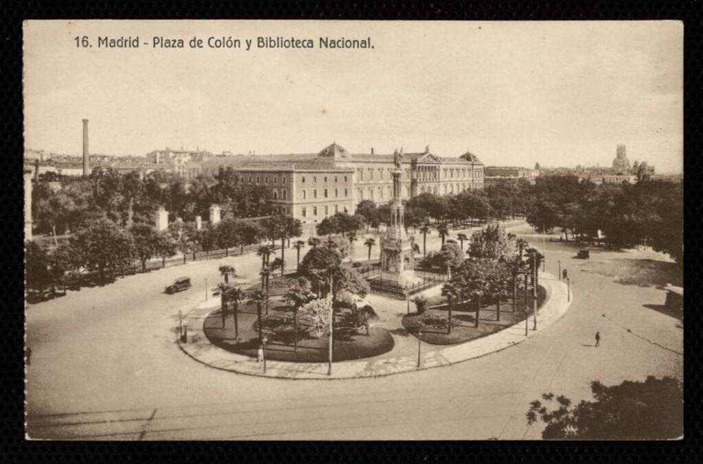 Miniatura de Plaza de Colón y Biblioteca Nacional