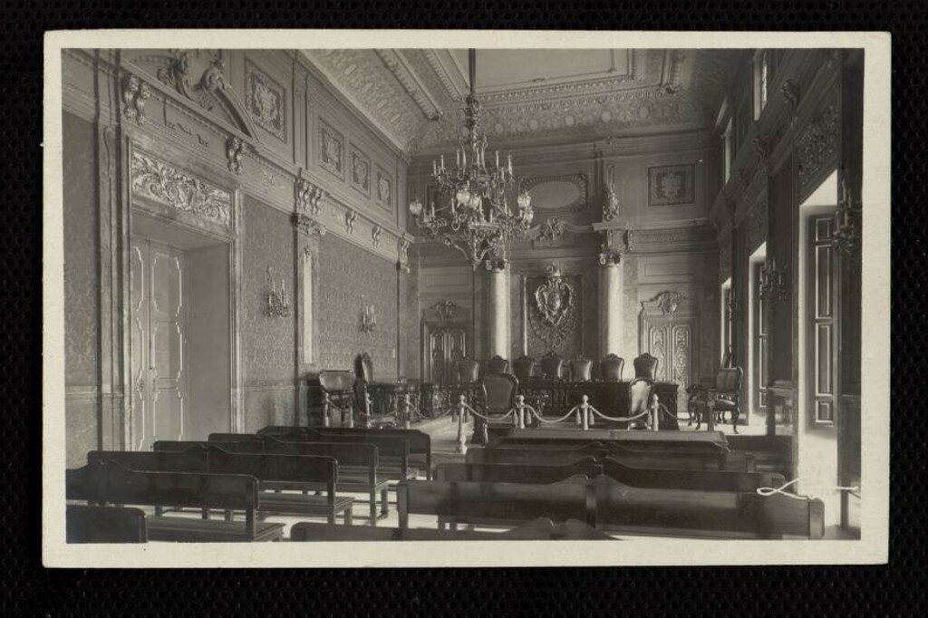 Miniatura de Palacio de Justicia. Sala de Audiencias
