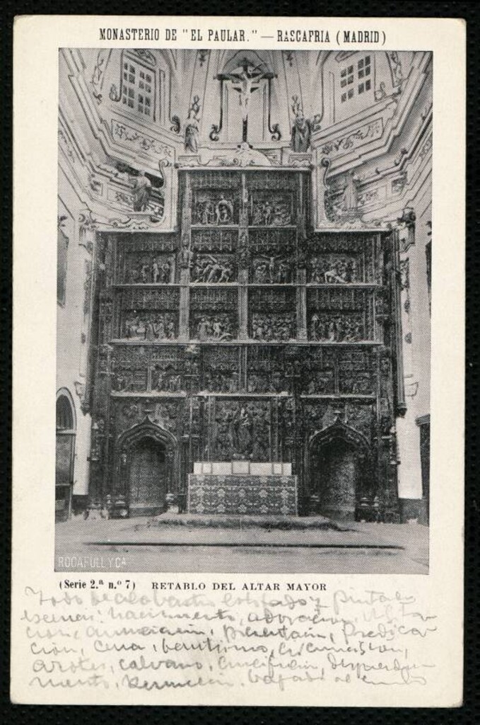 Miniatura de Monasterio de El Paular. Retablo del Altar Mayor