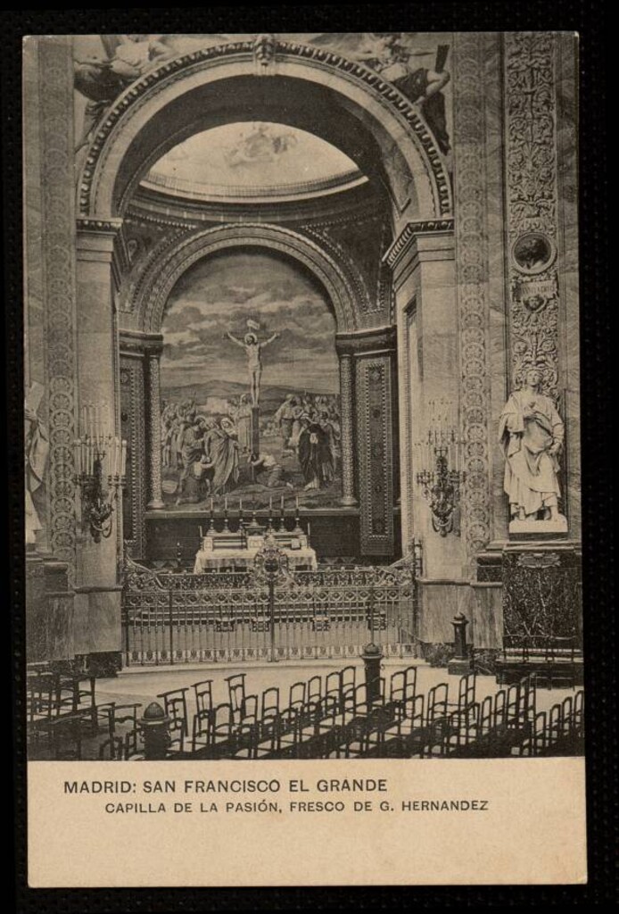 Miniatura de San Francisco El Grande. Capilla de la pasión. Fresco de G. Hernández