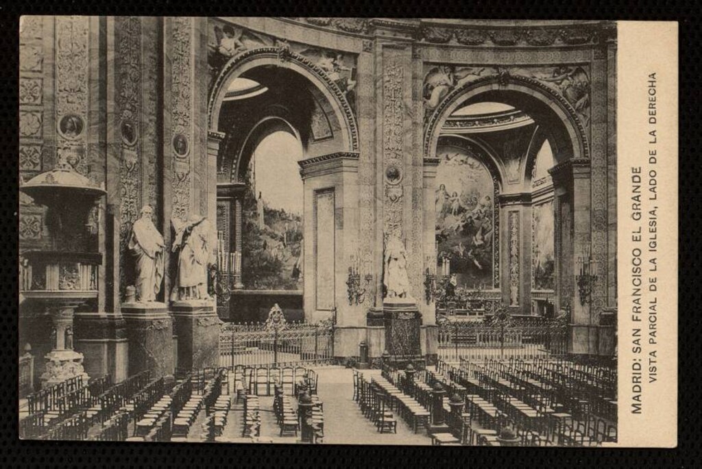 Miniatura de San Francisco El Grande. Vista parcial de la iglesia, lado de la derecha