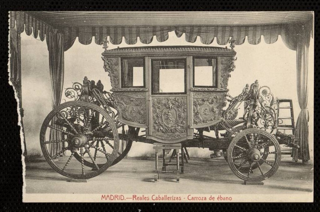Miniatura de Reales Caballerizas. Carroza de ébano