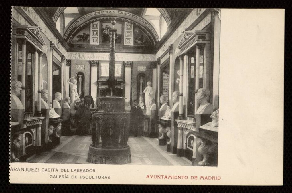 Miniatura de Aranjuez. Casa del Labrador. Galería de esculturas