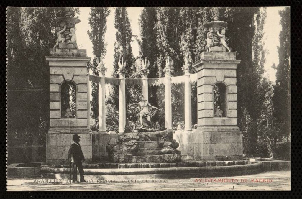 Miniatura de Aranjuez. Jardín del Príncipe. Fuente de Apolo