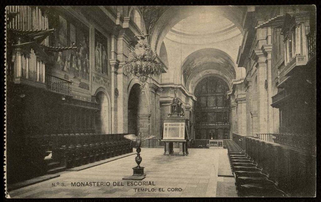 Miniatura de Monasterio del Escorial. Templo: el coro