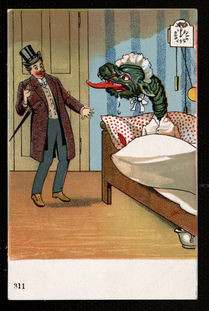 Miniatura de Un dragón en la cama