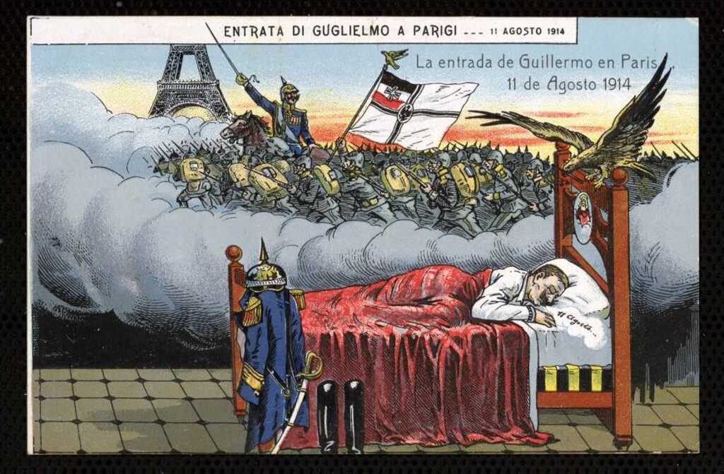Miniatura de Entrada de Guillermo de Prusia en París