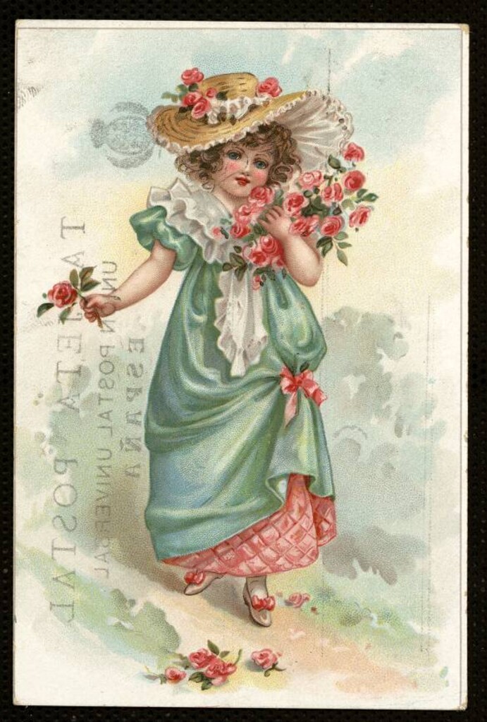 Miniatura de Niña vestida de mujer