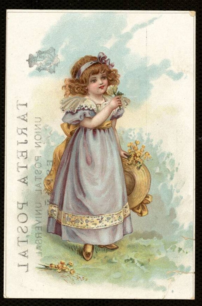 Miniatura de Niña vestida de mujer