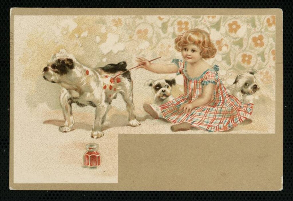 Miniatura de Niña con perros