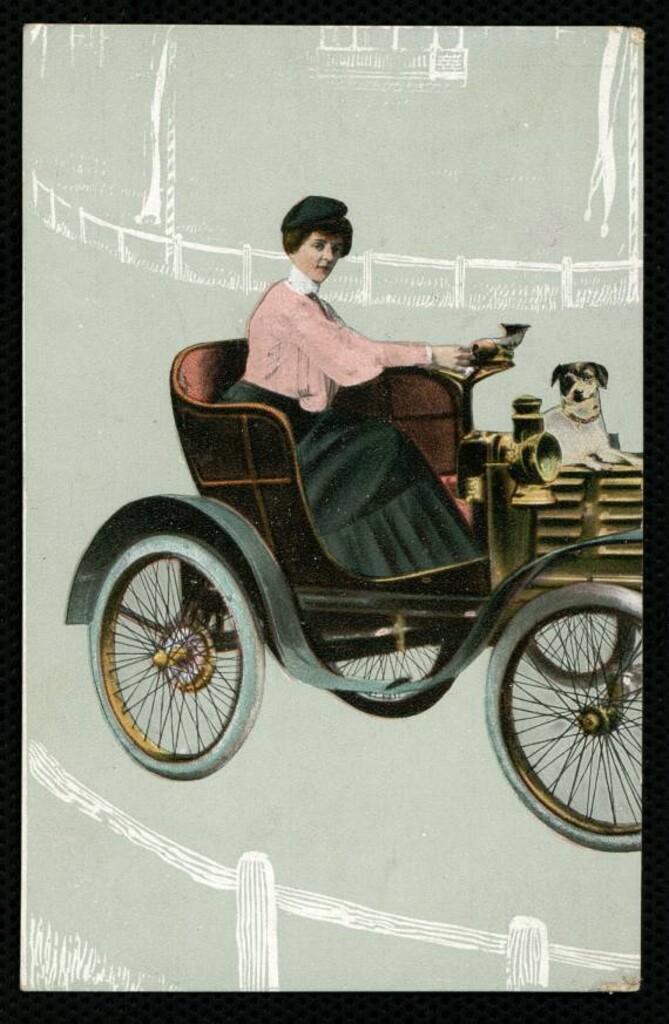 Miniatura de Mujer en automóvil