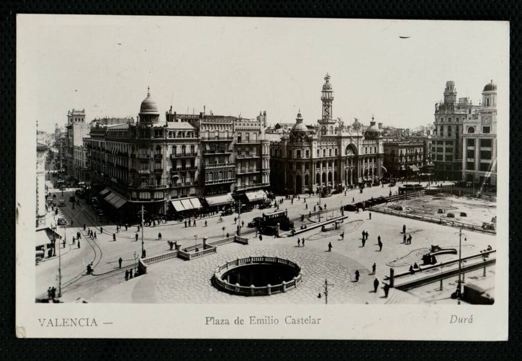 Miniatura de Valencia. Plaza de Emilio Castelar