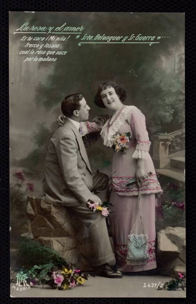 Miniatura de Representación de La rosa y el amor
