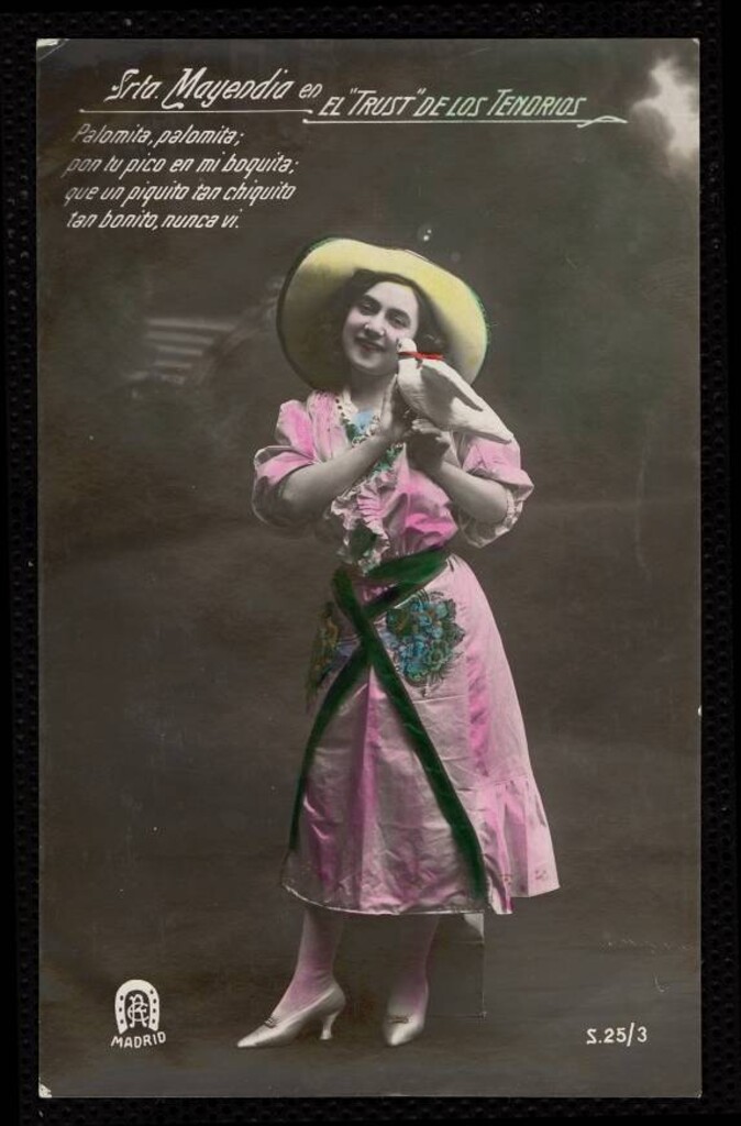 Miniatura de Consuelo Mayendía representando El ´trust´ de los tenorios