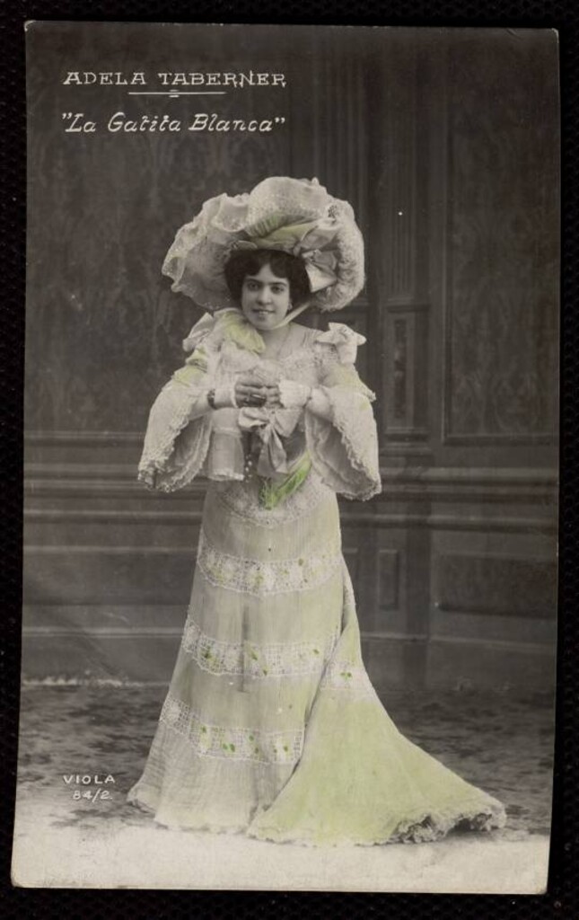 Miniatura de Adela Taberner representando La gatita blanca