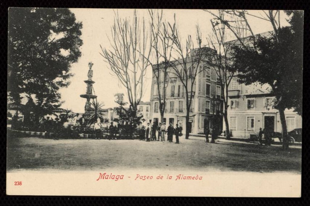 Miniatura de Málaga. Paseo de la Alameda