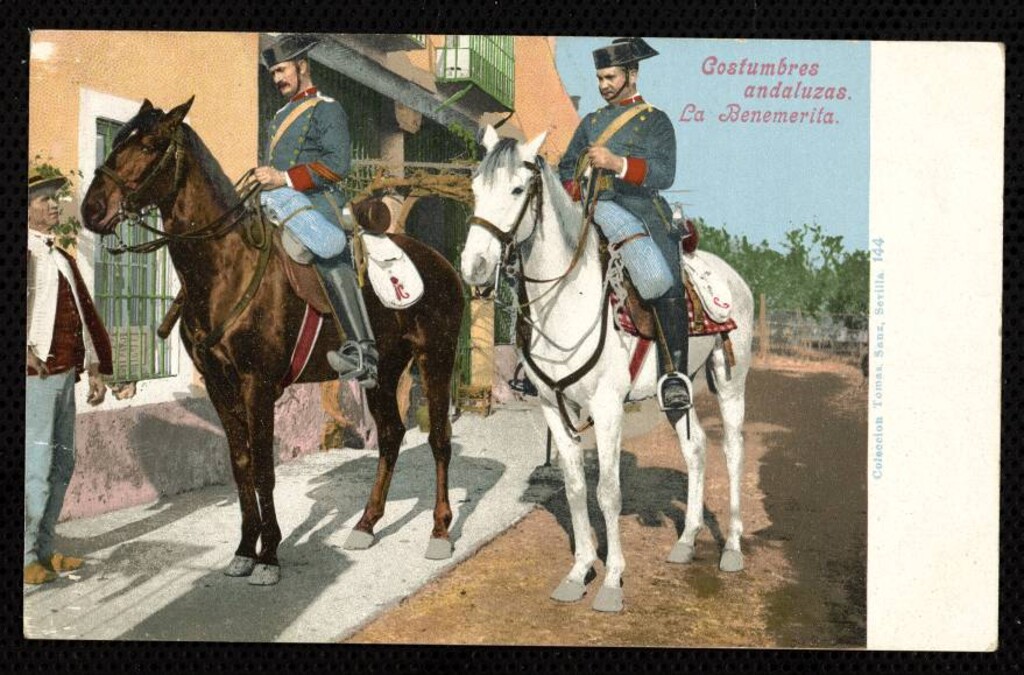 Miniatura de Costumbres andaluzas. La Benemérita