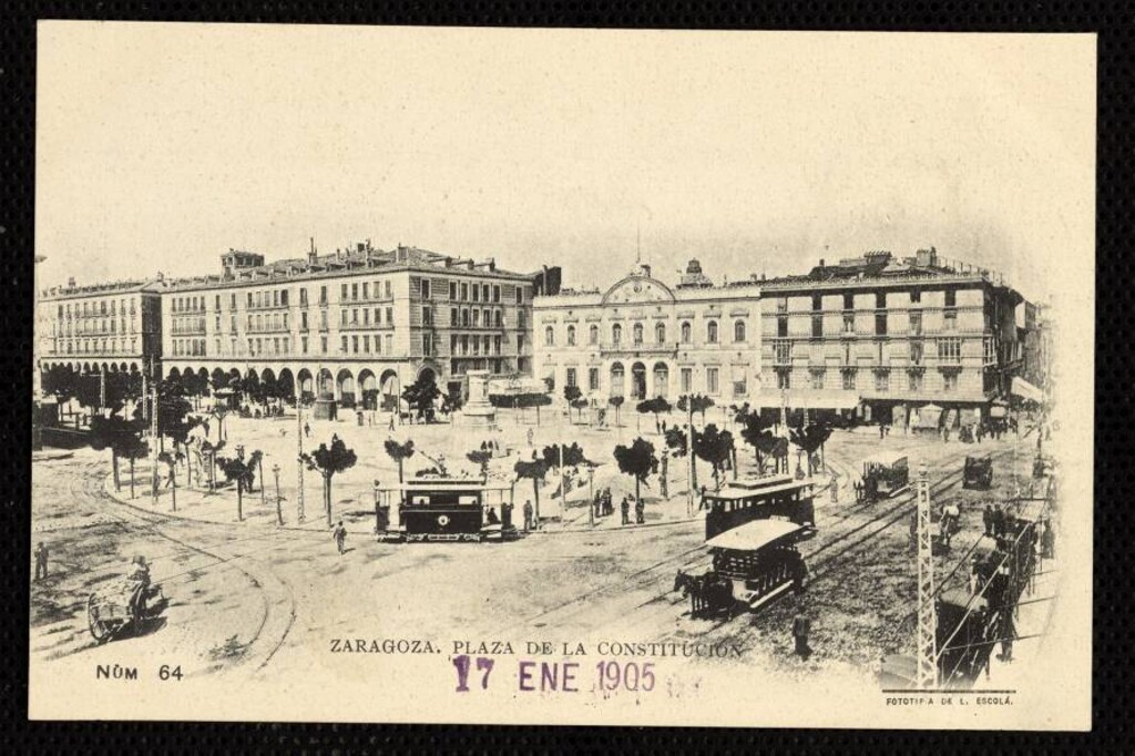 Miniatura de Zaragoza. Plaza de la Constitución