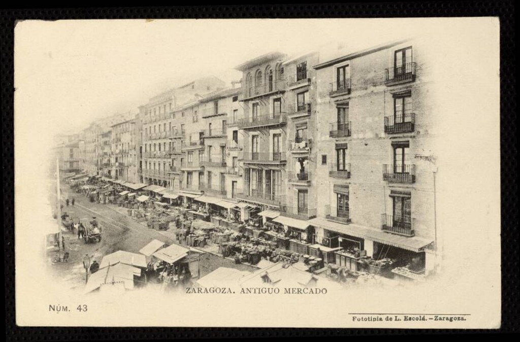 Miniatura de Zaragoza. Antiguo mercado