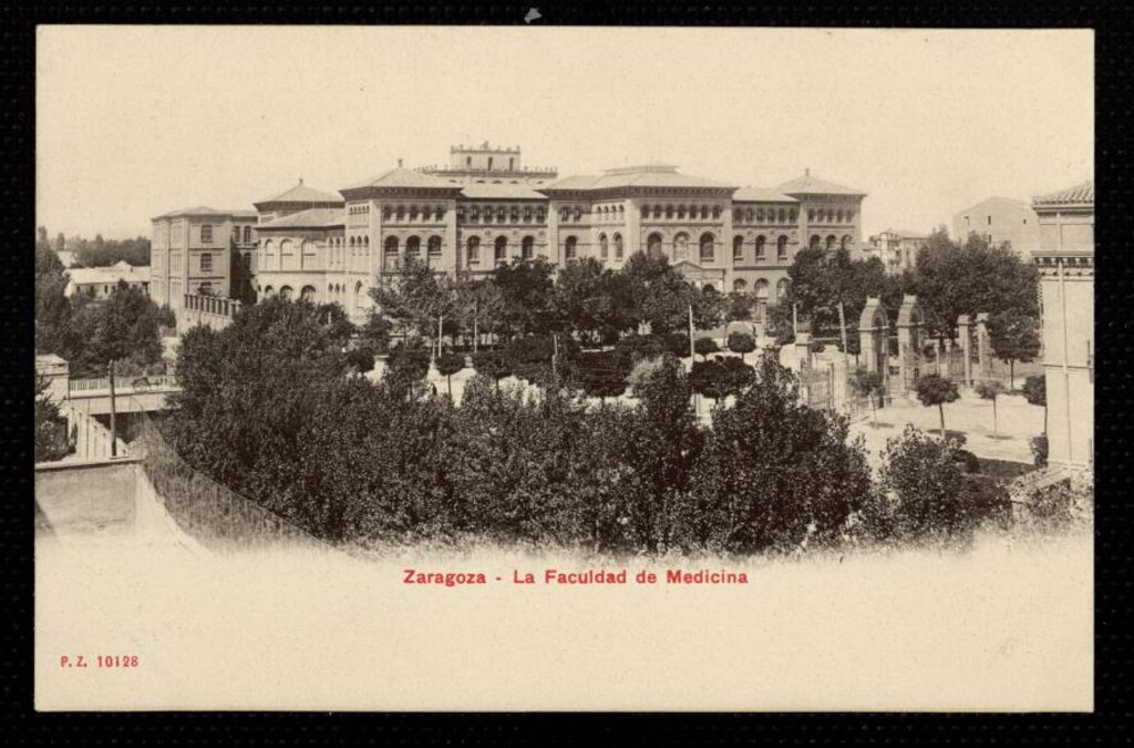 Miniatura de Zaragoza. La Facultad de Medicina