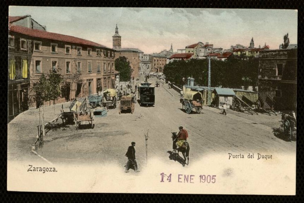 Miniatura de Zaragoza. Puerta del Duque